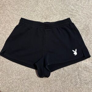 PLAYBOY by PacSun Black Lounge Shorts